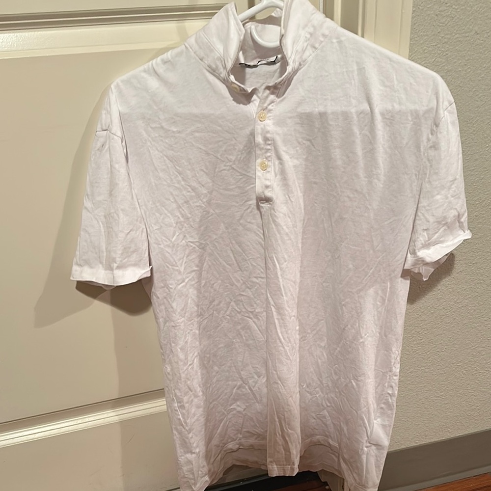 Men's White Versace Polo Shirt